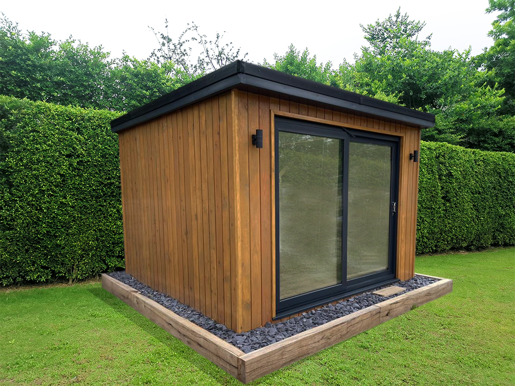 cabin in garden