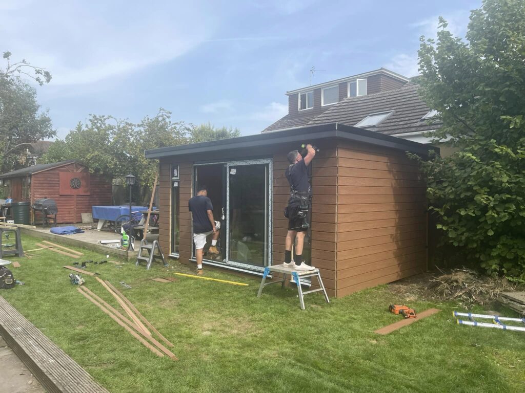 bybrook garden rooms gallery home office install haydon wick in progress