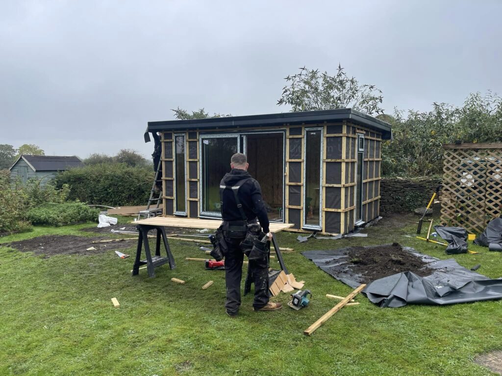 bybrook garden rooms gallery home office install in progress