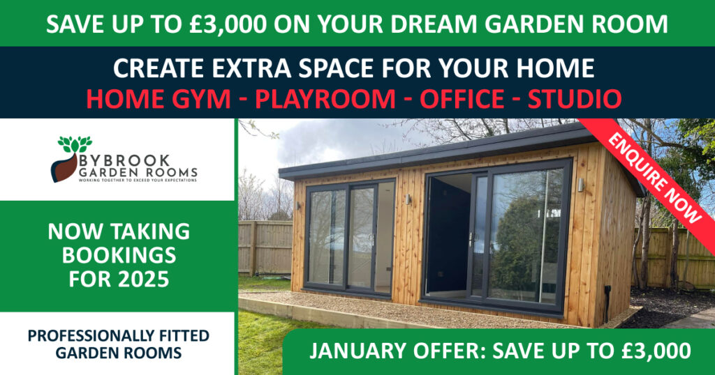create extra space for your home with a garden room, save up to £3,000 with our january offer