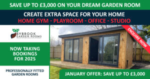 create extra space for your home with a garden room, save up to £3,000 with our january offer